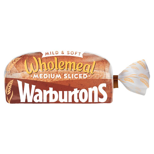 Warburtons Wholemeal Medium Sliced Bread 800g