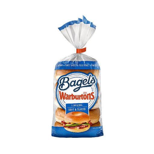 Warburtons Original Soft & Sliced Bagels 5pk