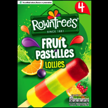 Rowntree's Fruit Pastilles Ice Lollies 4 x 65ml PM