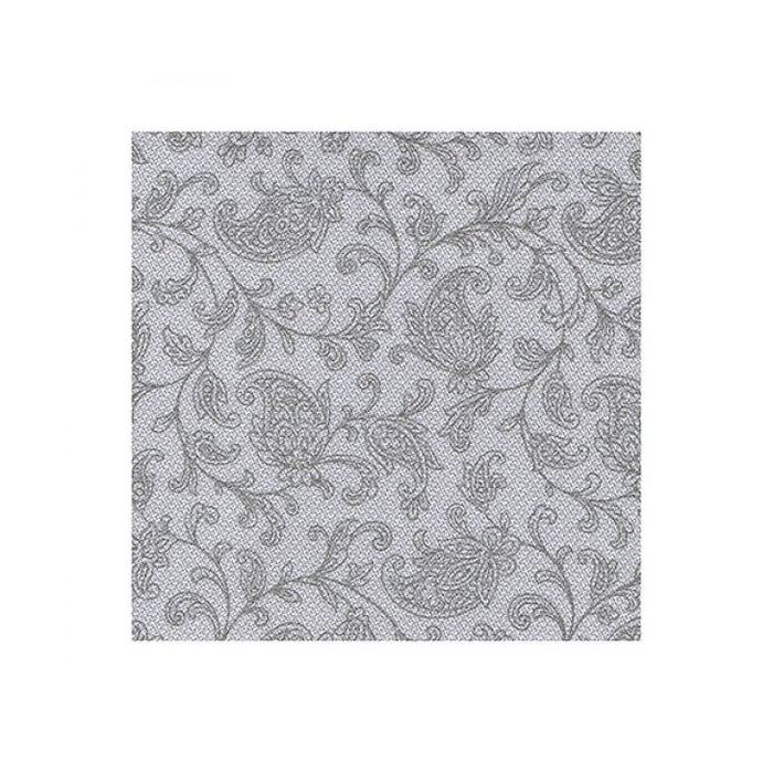 Papstar Royal Collection Napkins Grey Ornaments 25x25cm 20-Pack