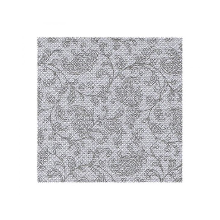 Papstar Royal Collection Napkins Grey Ornaments 25x25cm 20-Pack