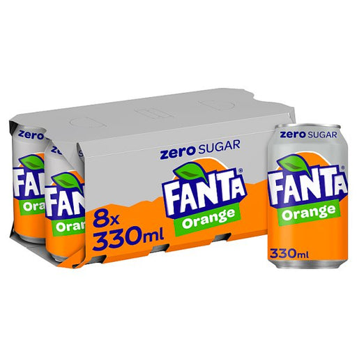 Fanta Orange Zero 330ml 8pk