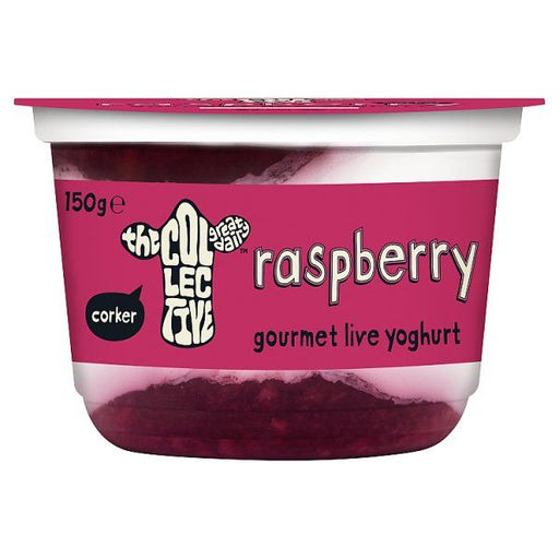 The Collective Raspberry Gourmet Live Yoghurt 150g