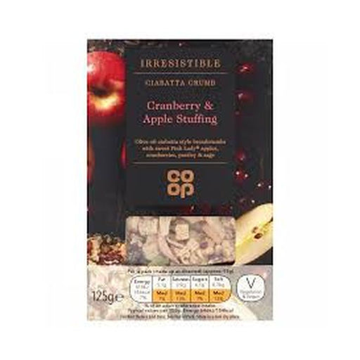 Co Op Irresistible Cranberry & Apple Stuffing Mix 125g