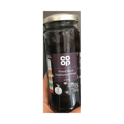 Co Op Pitted Black Olives in Brine 330g