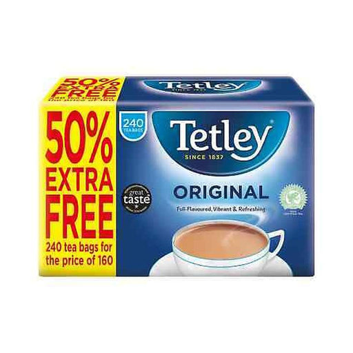 Tetley Teabags 160s + 50% Extra Free
