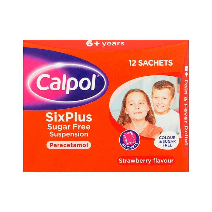 Calpol SixPlus Sugar Free Suspension 12pk