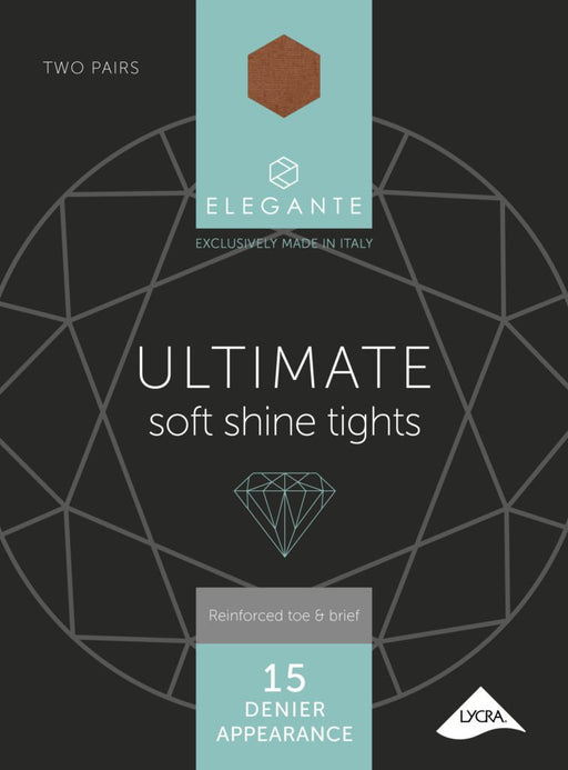 Elegante Ultimate Soft Shine Tights 2PP Illusion 15 Denier (L)