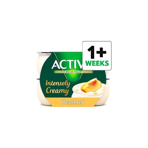 Activia Intensely Creamy Peach 4PK