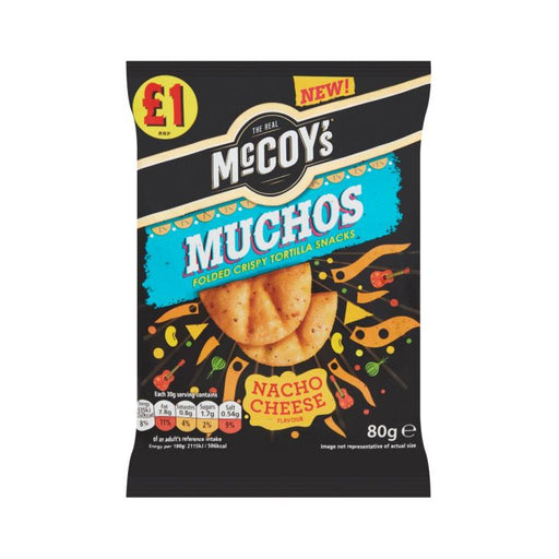 McCoys Muchos Nacho Cheese Crisps 80g