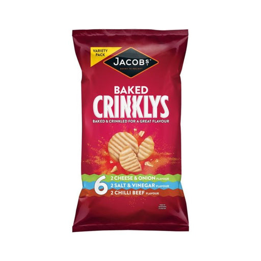 Jacobs Mini Cheddars Crinkly Variety 6-Pack