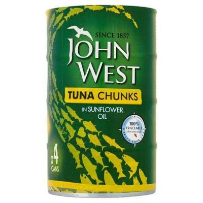 John West Tuna Chunks in Oil 145g 4-Pack
