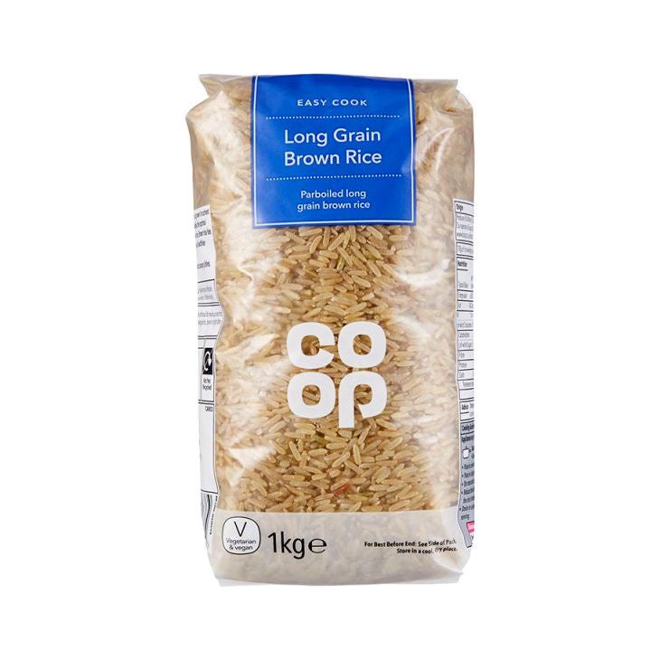Co Op Easy Cook Long Grain Brown Rice 1kg