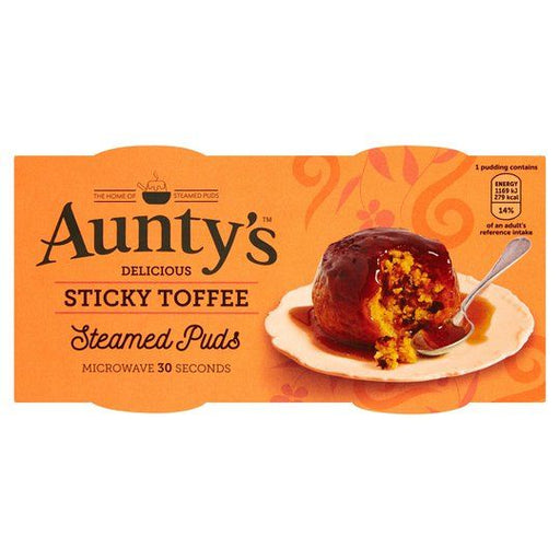 Aunty's Sticky Toffee Steamed Puddings 2pk