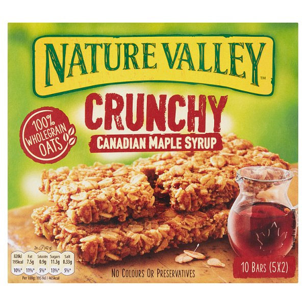 Nature Valley Canadian Maple Syrup 42g 5pk