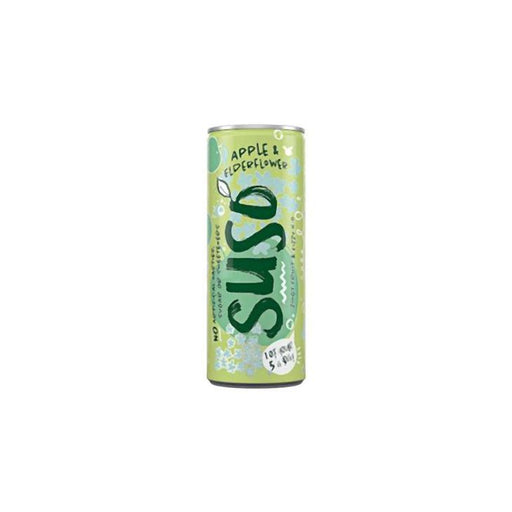 Suso Apple & Elderflower Sparkling Juice Can 250ml 24pk