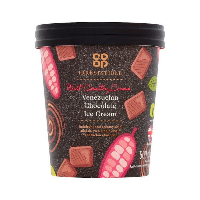 Co Op Irresistible Chocolate Ice Cream 500 ml