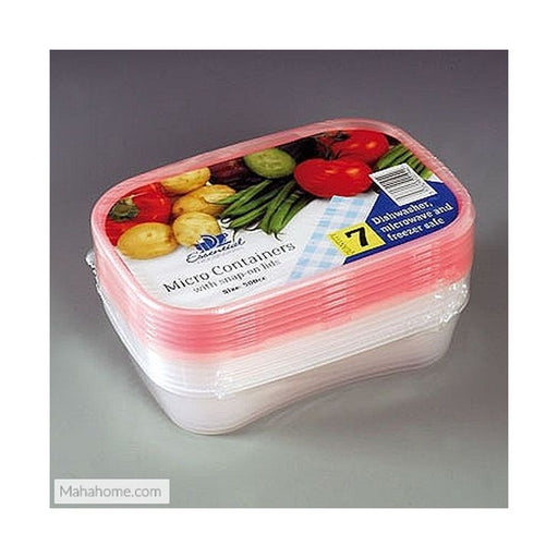 Microwave Container With Lid 6-Pack