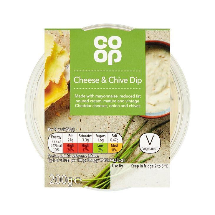 Co Op Cheese & Chive Dip 200g