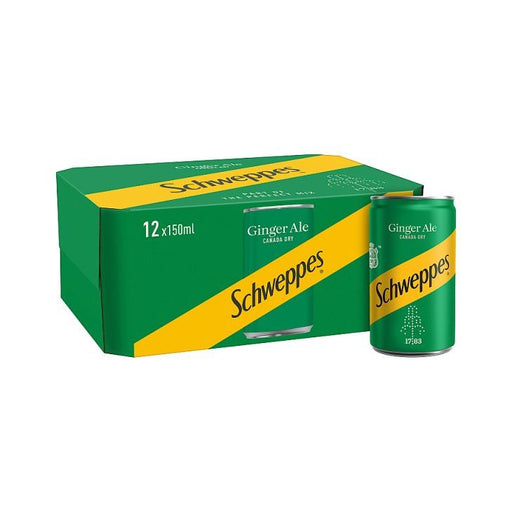 Schweppes Canada Dry Ginger Ale Mini Can 150ml 12-Pack