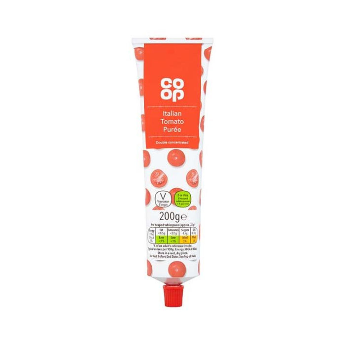 Co Op Double Concentrate Tomato Puree In A Tube