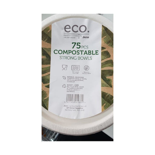 Eco. Compostable Strong Bowls 100pk