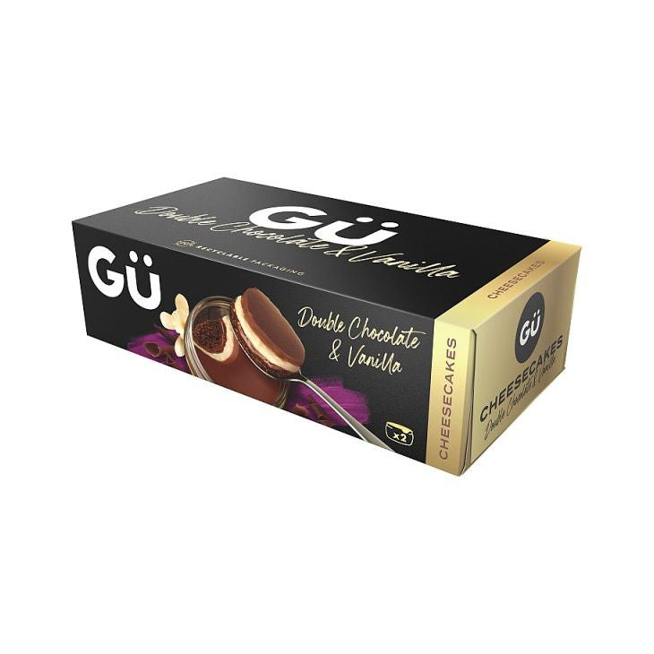GU Double Chocolate & Vanilla Cheesecake 2pk