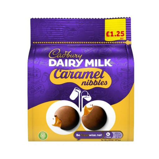 Cadbury Caramel Nibbles Bag 95g PM