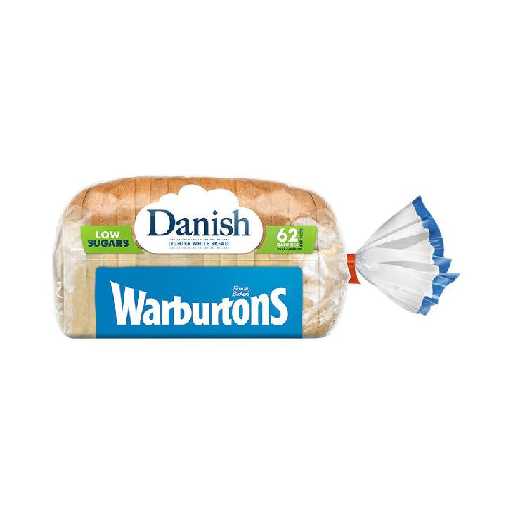 Warburtons Danish Sliced White Bread 400g