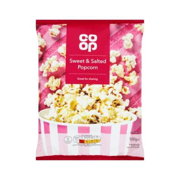 Co Op Sweet & Salty Popcorn 100g