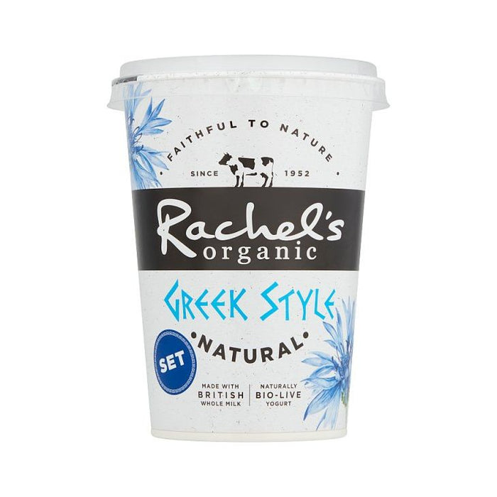 Rachel's Organic Greek Style Set Natural Yoghurt 450g