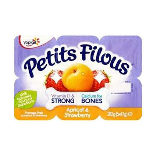 Petit Filous Strawberry/Apricot 6pk