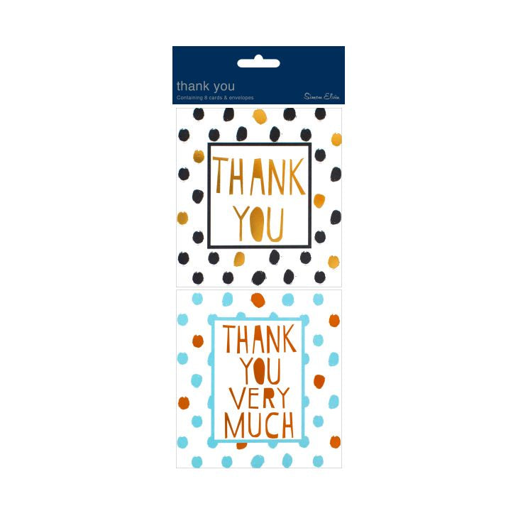 Thank You Cards Twin Spots 8 pack