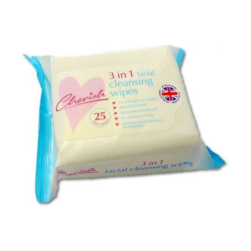 Cherish Face Wipes 4in1 Beauty Cleansing 25-Pack