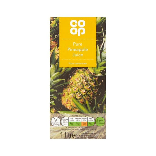 Co Op Pure Pineapple Juice 1l