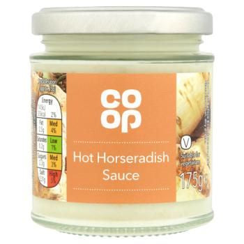 Co Op Hot Horseradish Sauce 175g