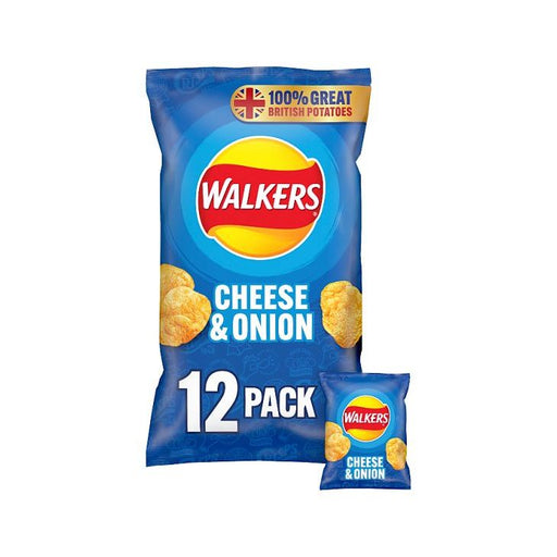 Walkers Cheese & Onion 12pk