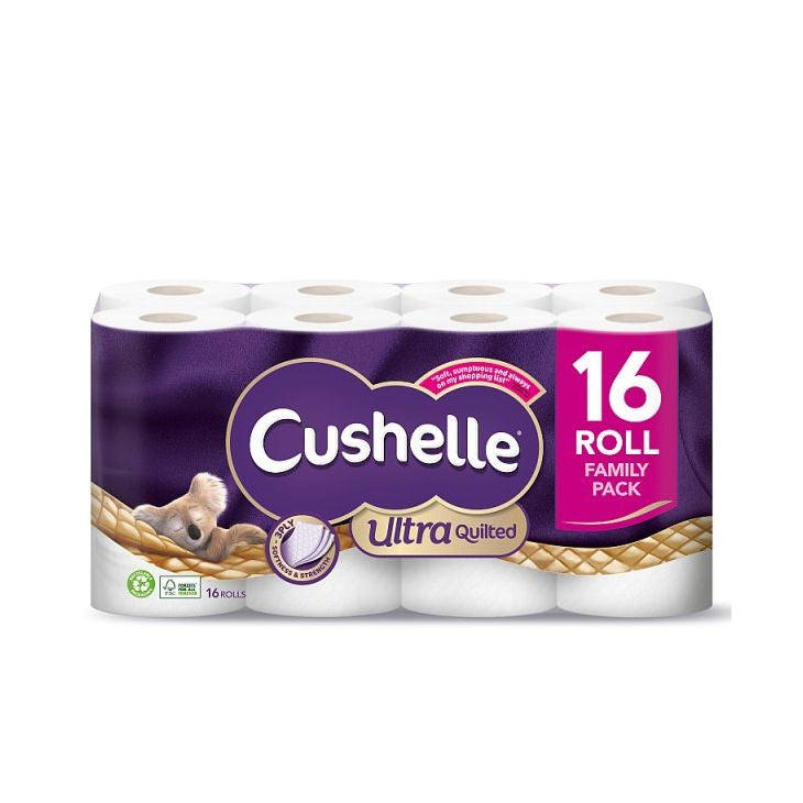 Cushelle Ultra Quilted Toilet Roll 16pk