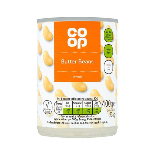 Co Op Butter Beans in Water 400g