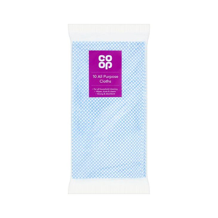 Co op All Purpose Cloths Disposable 10-Pack
