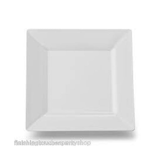 7 inch Plastic Square Plate White 10pk