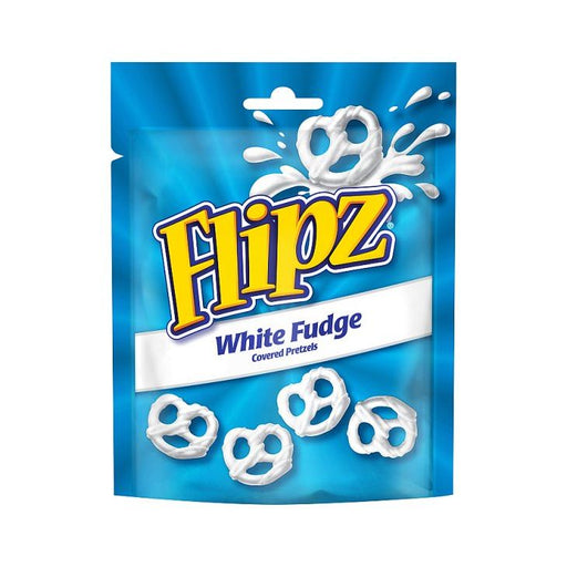 Flipz White Fudge Chocolate Covered Pretzels 90g