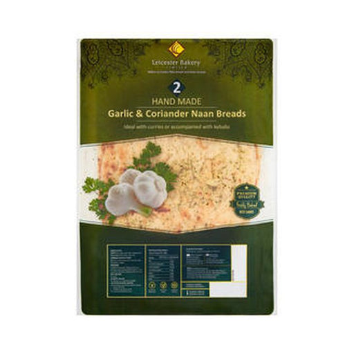 Leicester Handmade Garlic & Coriander Naan 3 pack