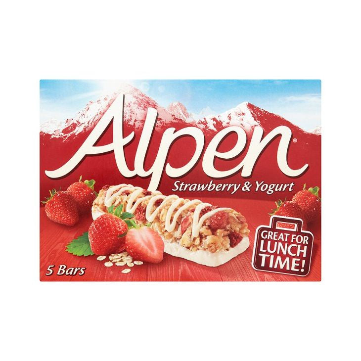 Alpen Strawberry & Yoghurt Cereal Bar 29g 5-Pack