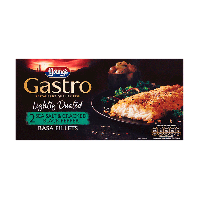Youngs Gastro Basa Salt & Pepper Fillets 310g
