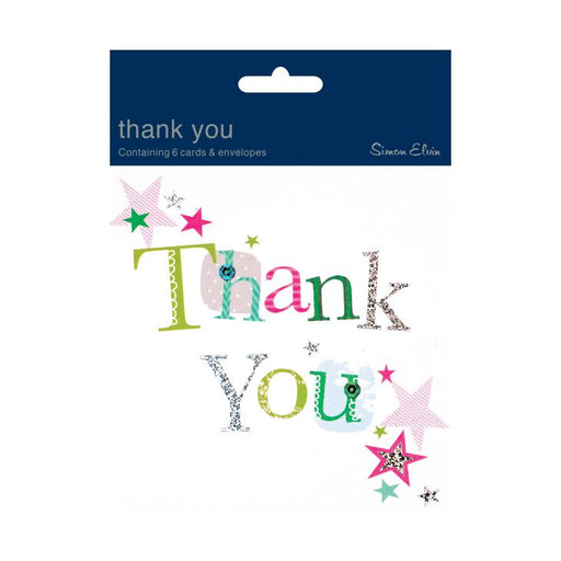 Thank You Cards Star 6 pack
