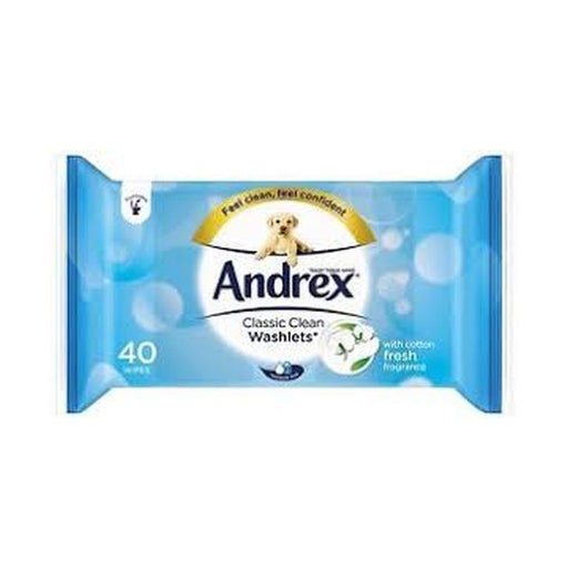Andrex Classic Clean Washlets 40pk