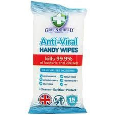 Greenshield Anti-Viral Handy Wipes 15's