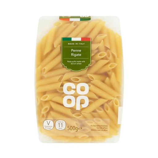 Co Op Penne Rigate Pasta Quills 500g