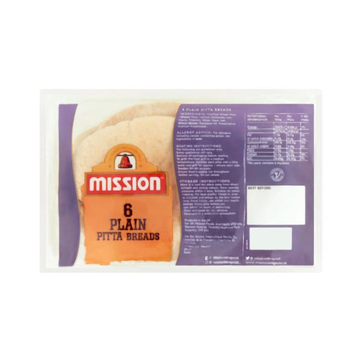Mission Plain Pitta Breads 5pk